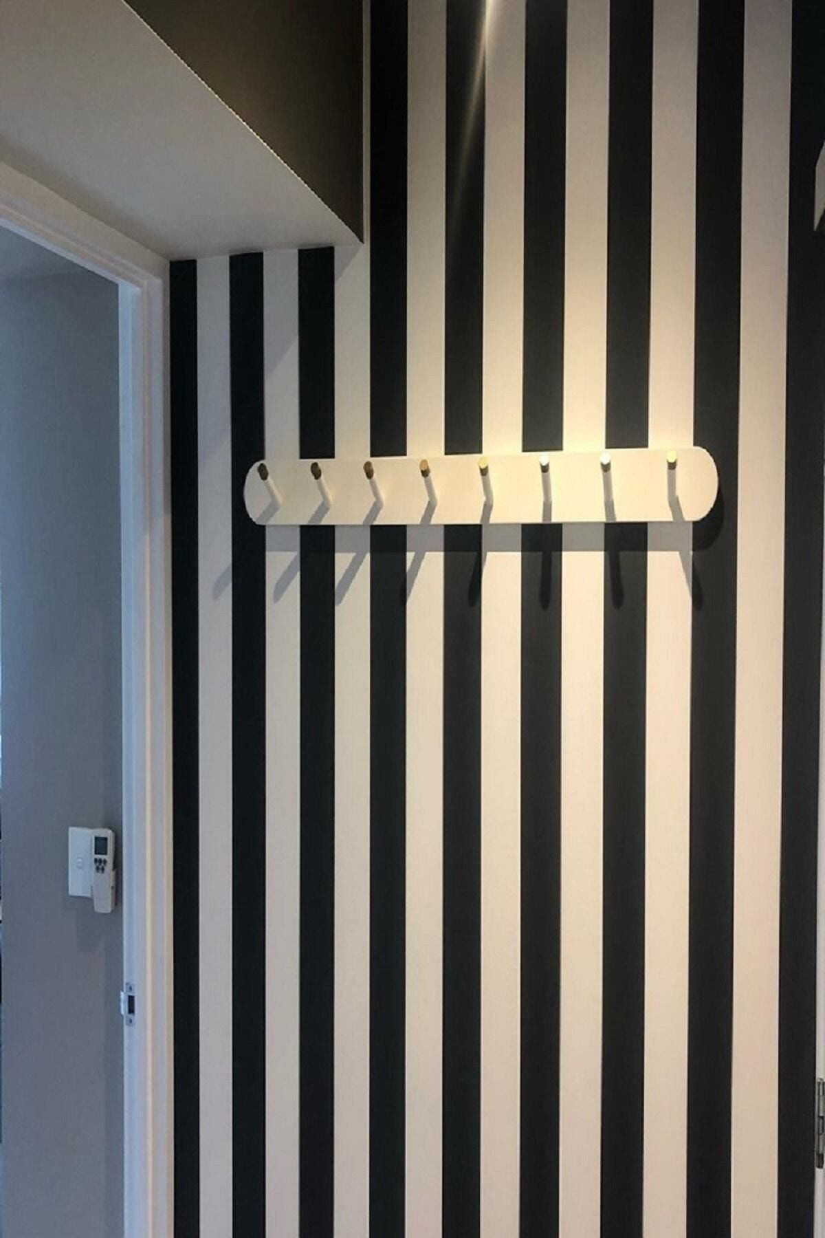 design time siyah beyaz cizgili duvar kagidi 5 m 1904 fiyati yorumlari trendyol