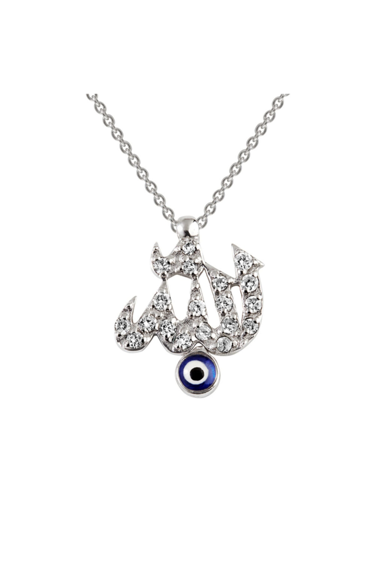Clavis Jewelry Kadın Pırlantalı Allah Kolye