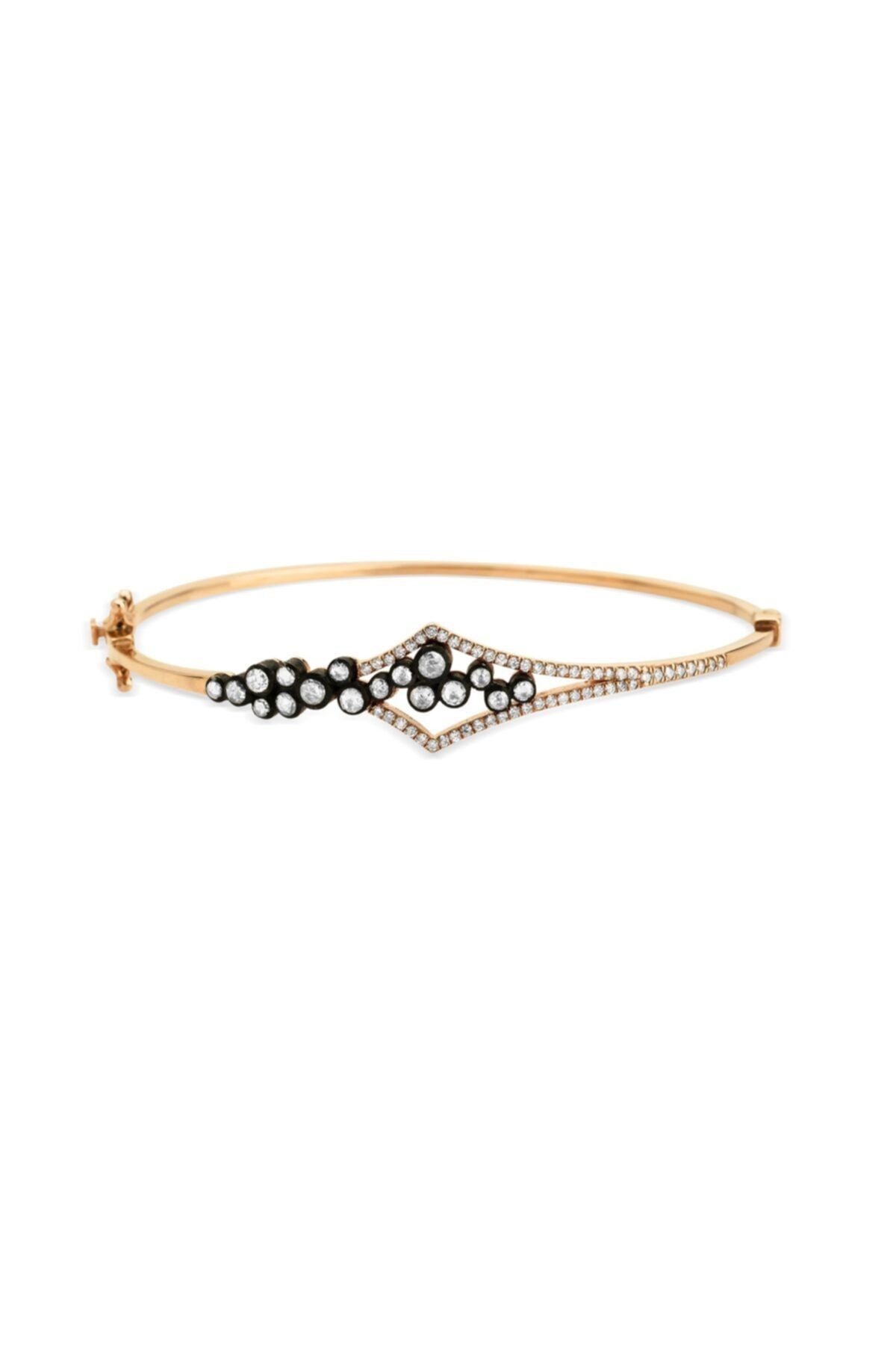 Clavis Jewelry Kadın Beyaz Pırlanta ve Elmas Taşlı Bilezik blz0827