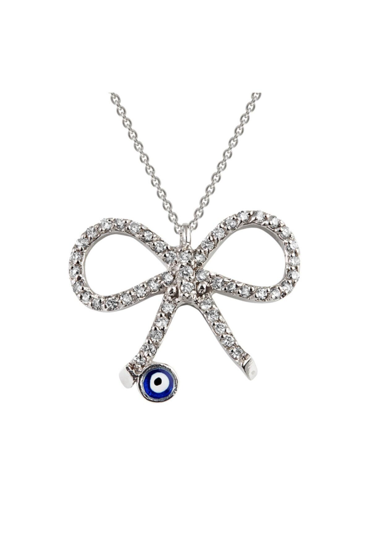 Clavis Jewelry Pırlantalı Fiyonk Kolye (cdk0143)