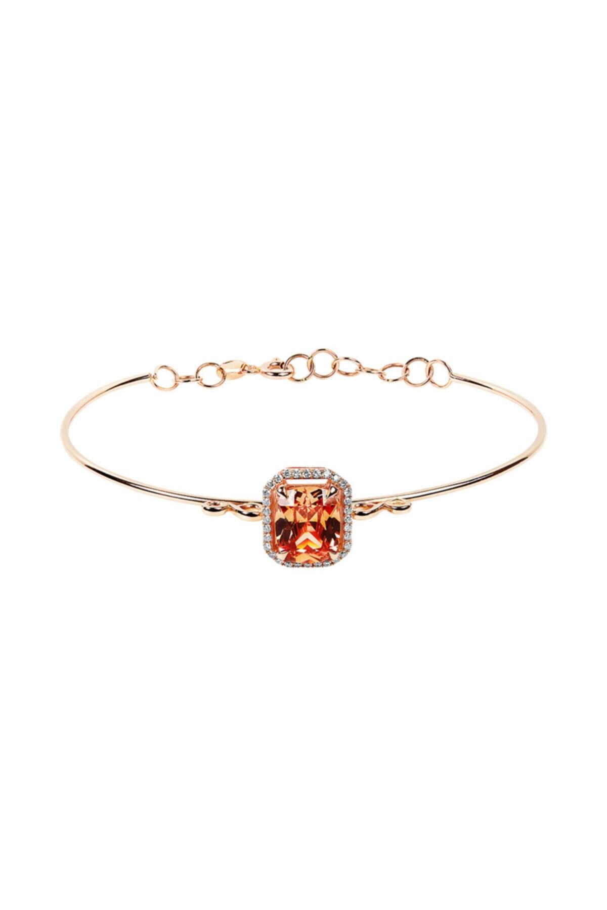 Clavis Jewelry Sitrin ve Pırlanta Taşlı Bilezik (blz0957)