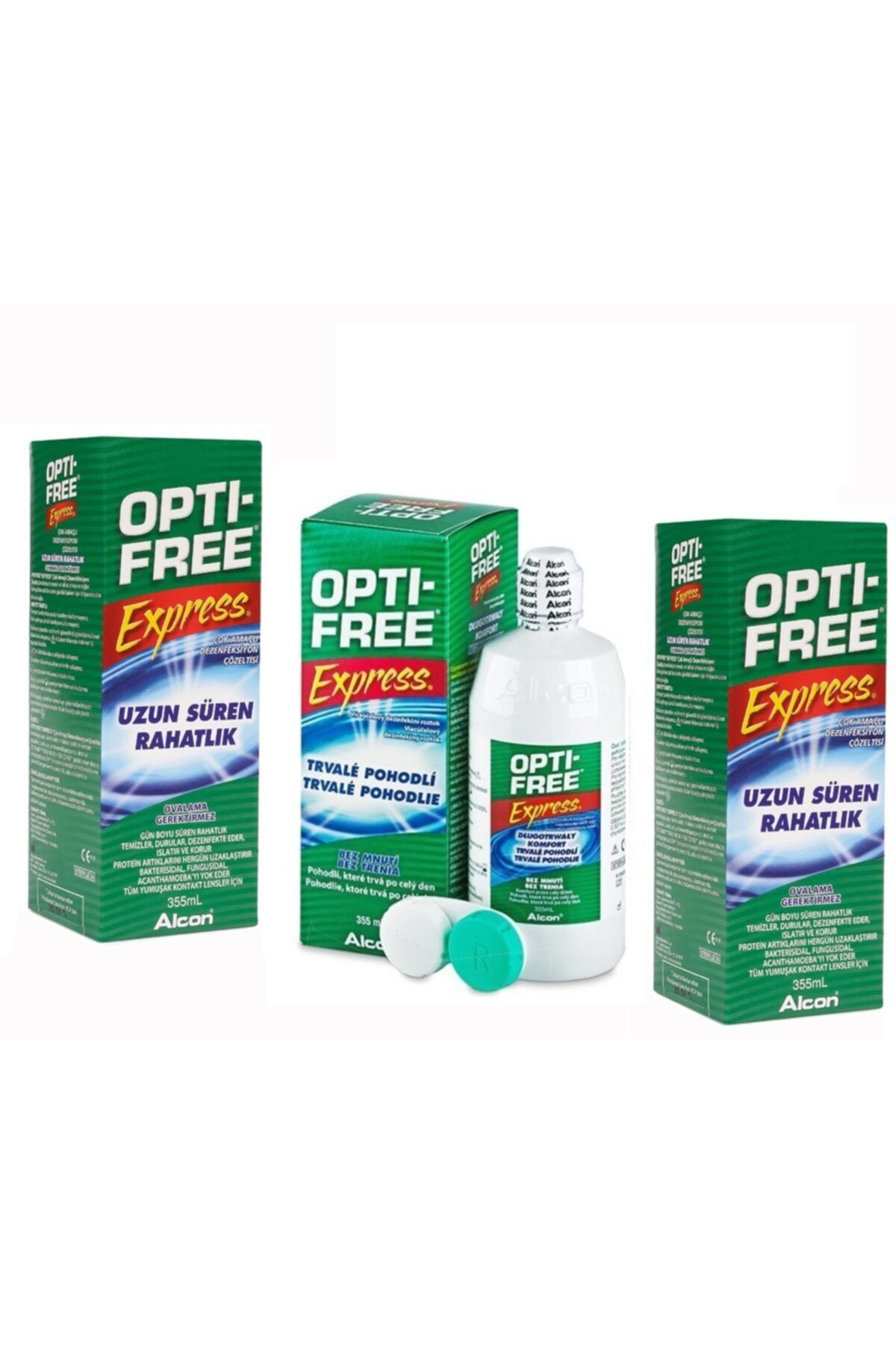 Alcon Opti Free Express 3lü Paket 355ml Lens Solüsyonu