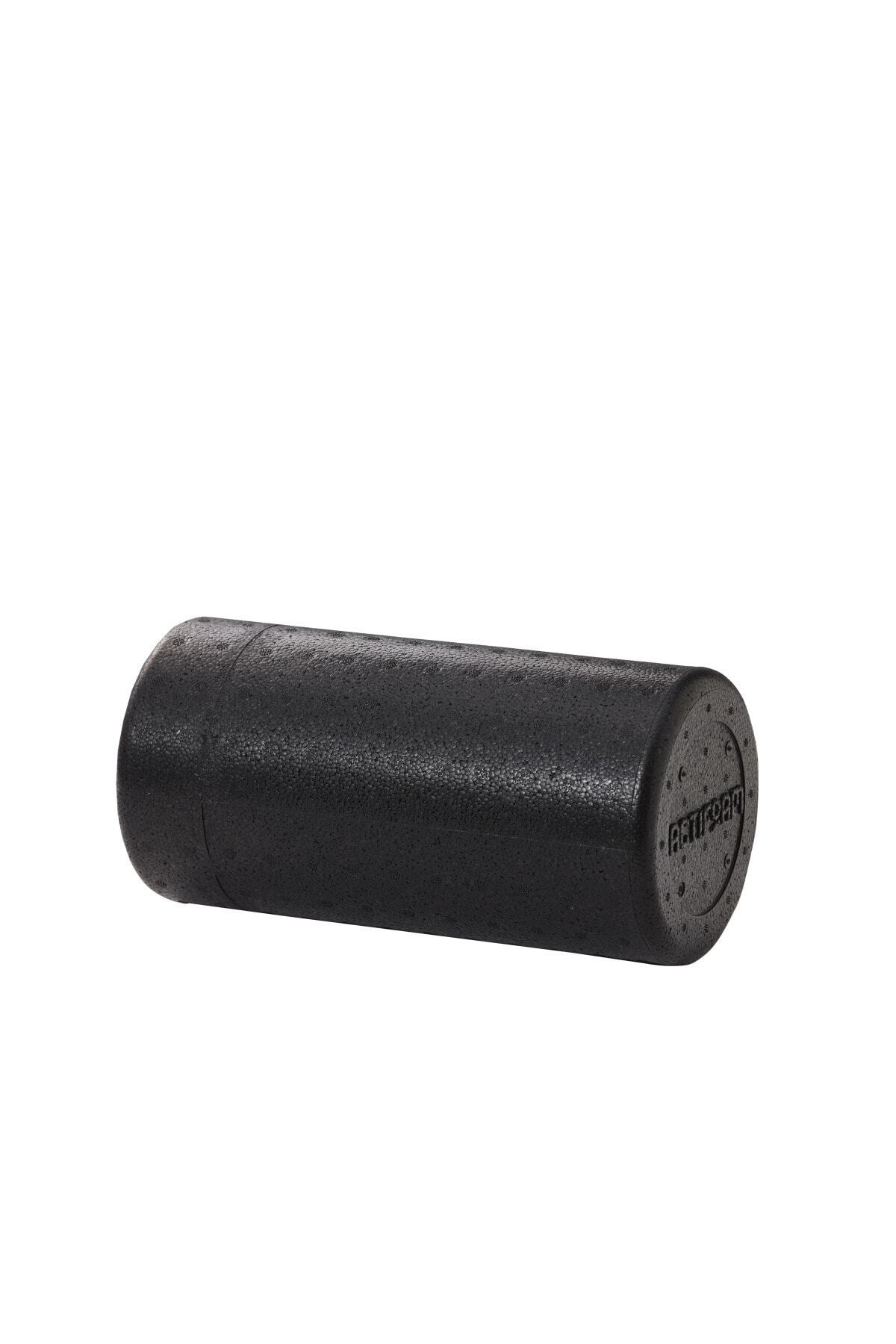 Actifoam Siyah Tırtıksız Pilates Silindiri Yoga Egzersiz Masaj Rulosu  30 cm