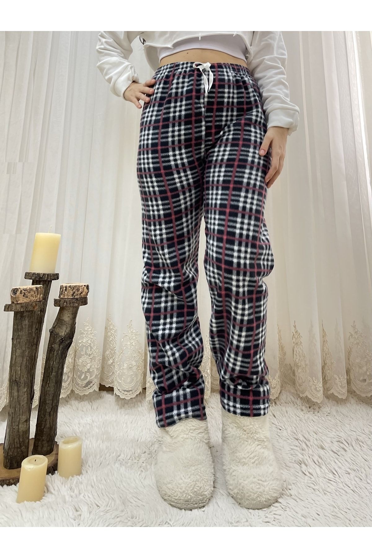 Black and white fleece pajama pants store