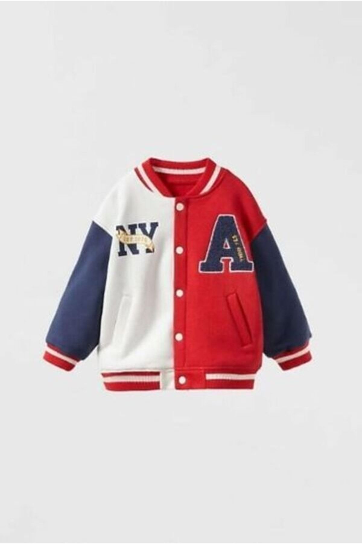 Red and 2025 white bomber jacket