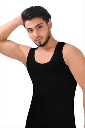 Erkek Siyah Likralı Atlet Image 0