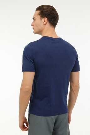 Rı Left Chest Logo Tee Lacivert Erkek Kısa Kol T-shirt Image 1