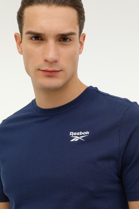 Rı Left Chest Logo Tee Lacivert Erkek Kısa Kol T-shirt Image 3