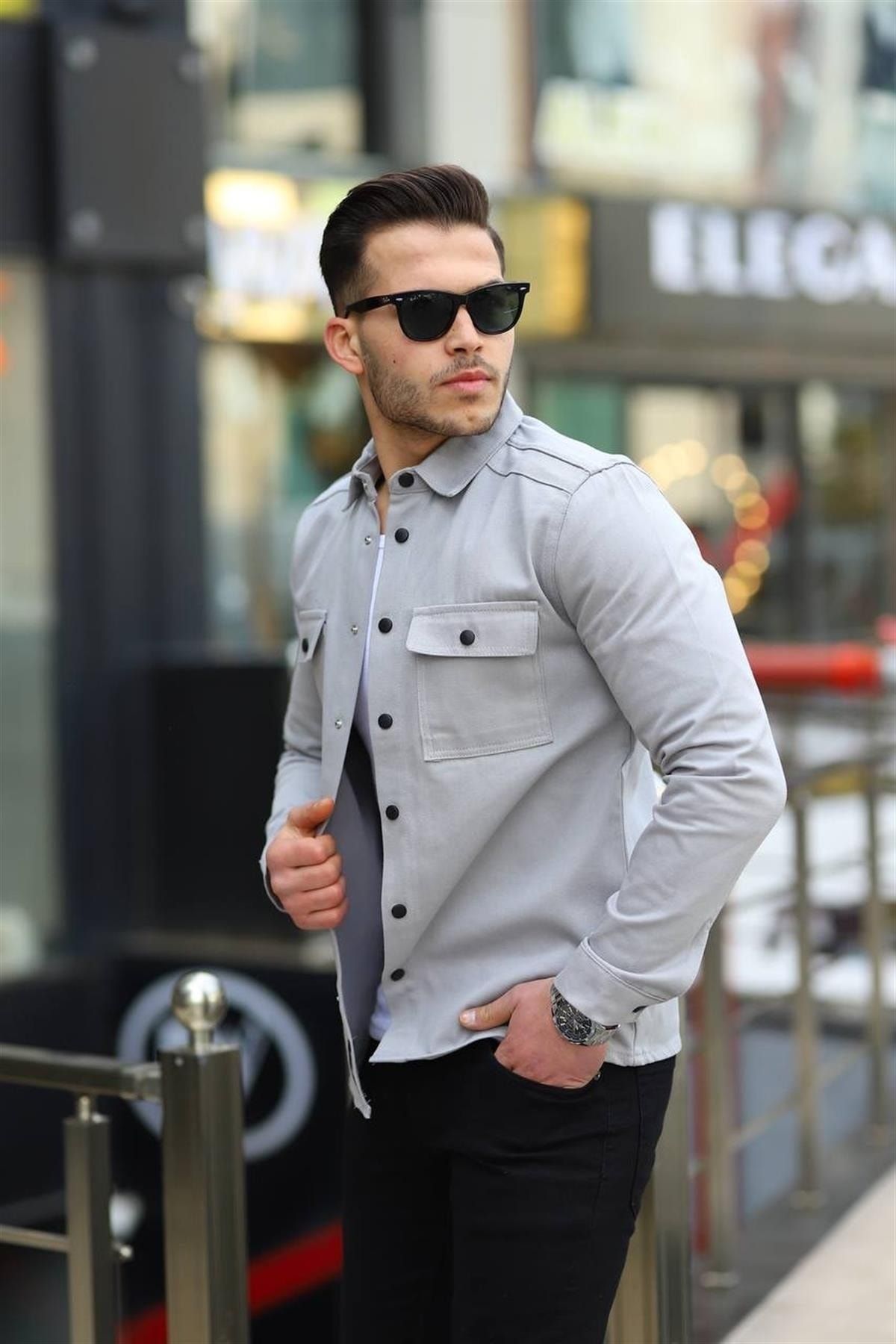 Denim shirt color discount