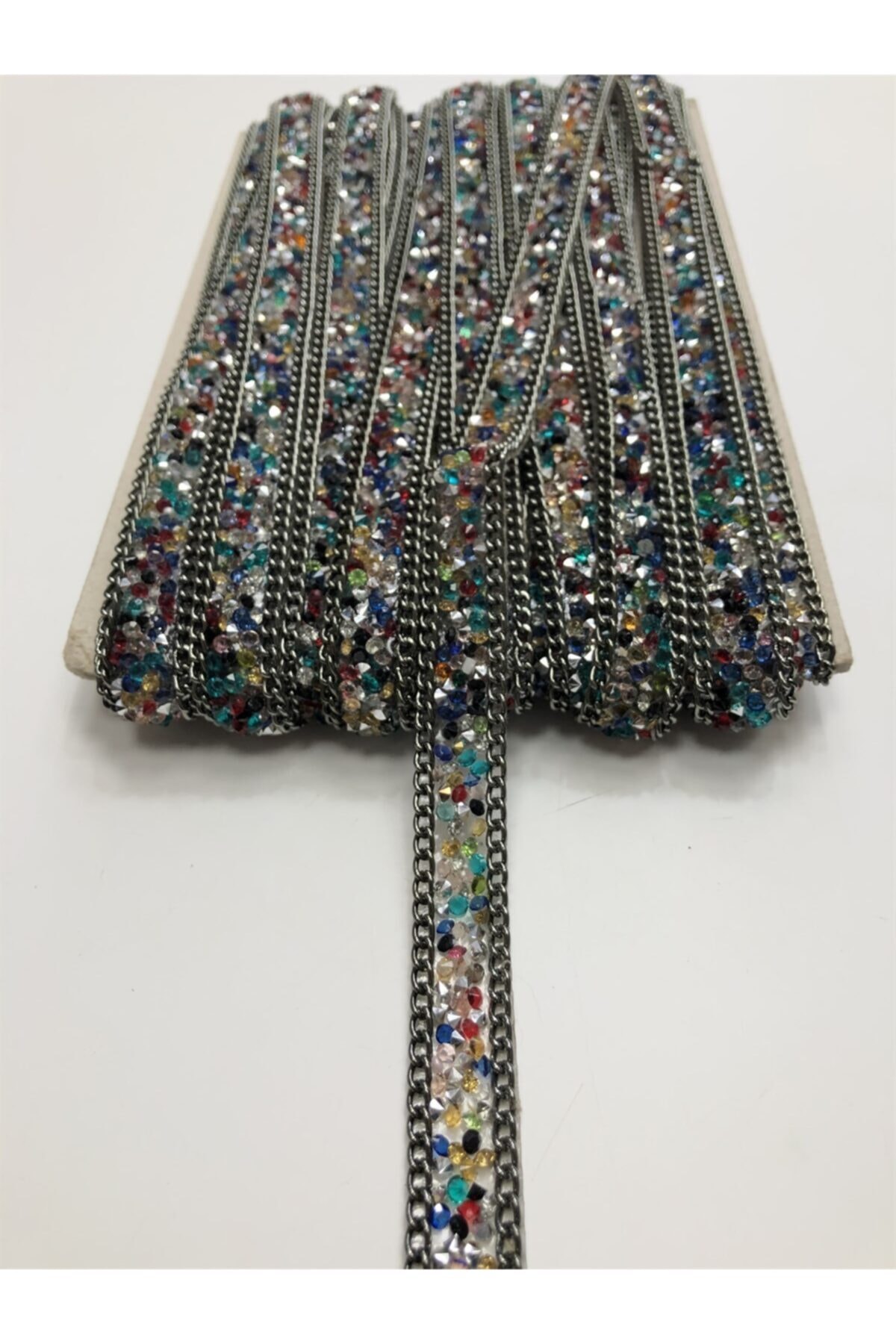 Hobigram Siyah Renkli Ütü Ile Yapışan Şerit Aplik Kurdele 1 m