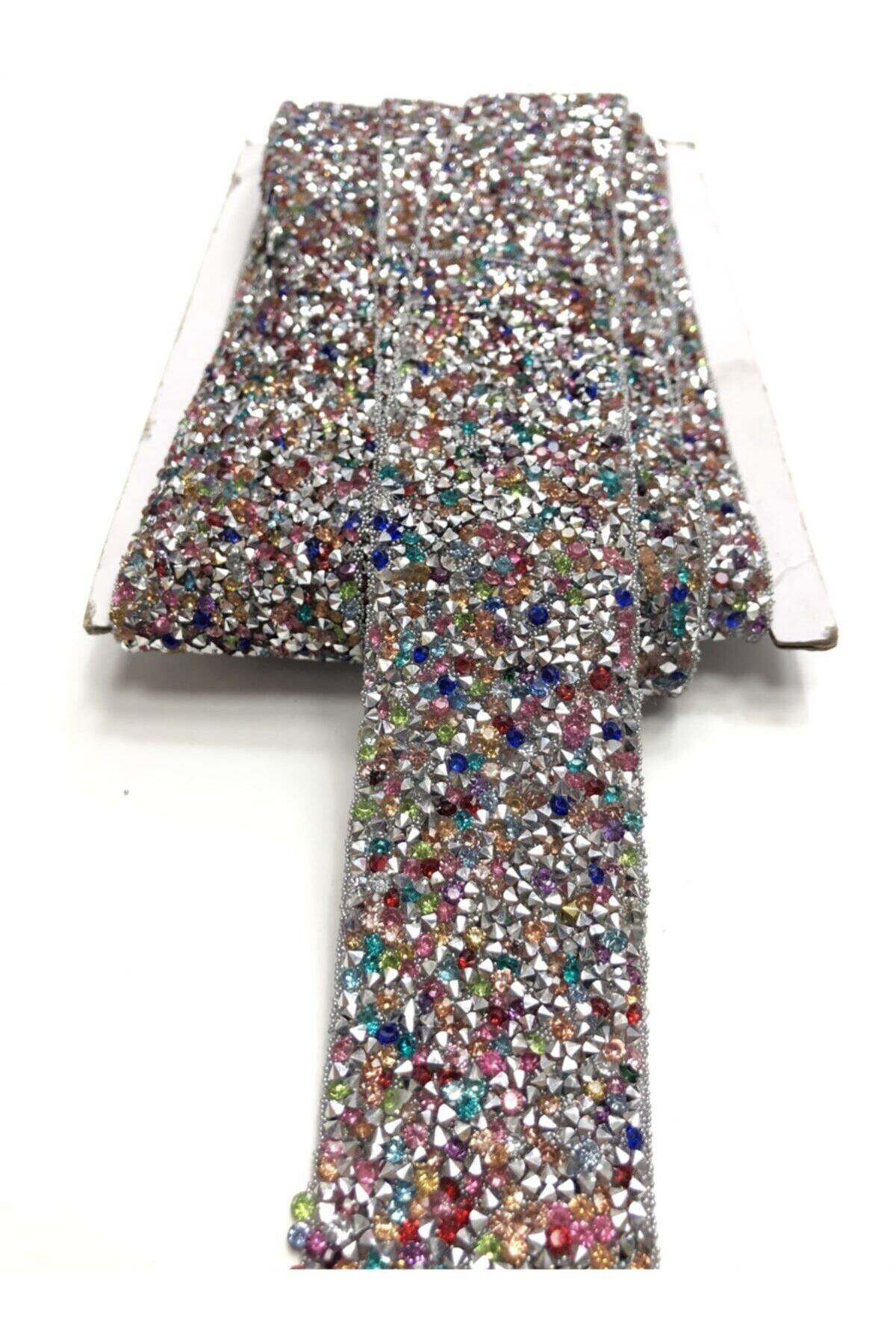 Hobigram Rengarenk Ütü İle Yapışan Şerit Aplik 4cm