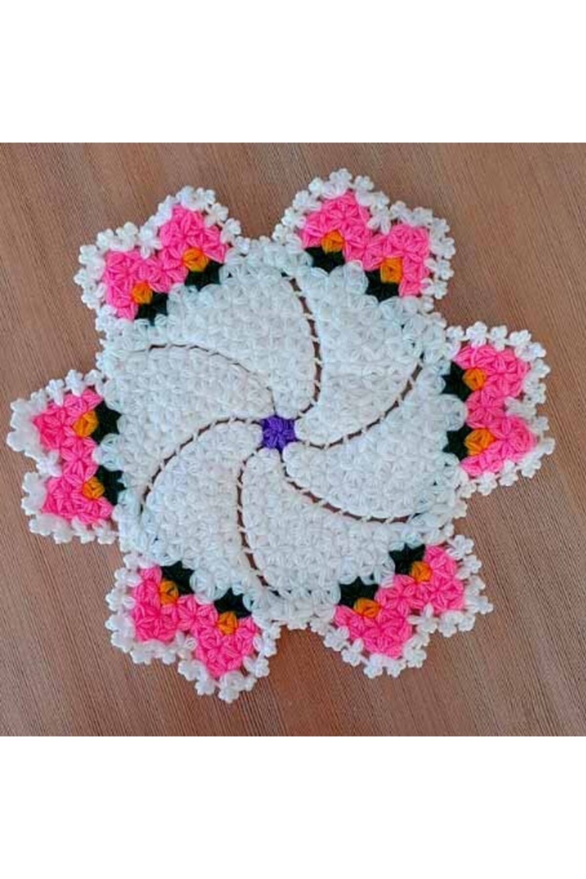 Kartopu El Örgüsü Lif Ilif Çeyizlik Hediyelik Elif Örgü Banyo Lif 29 Cm