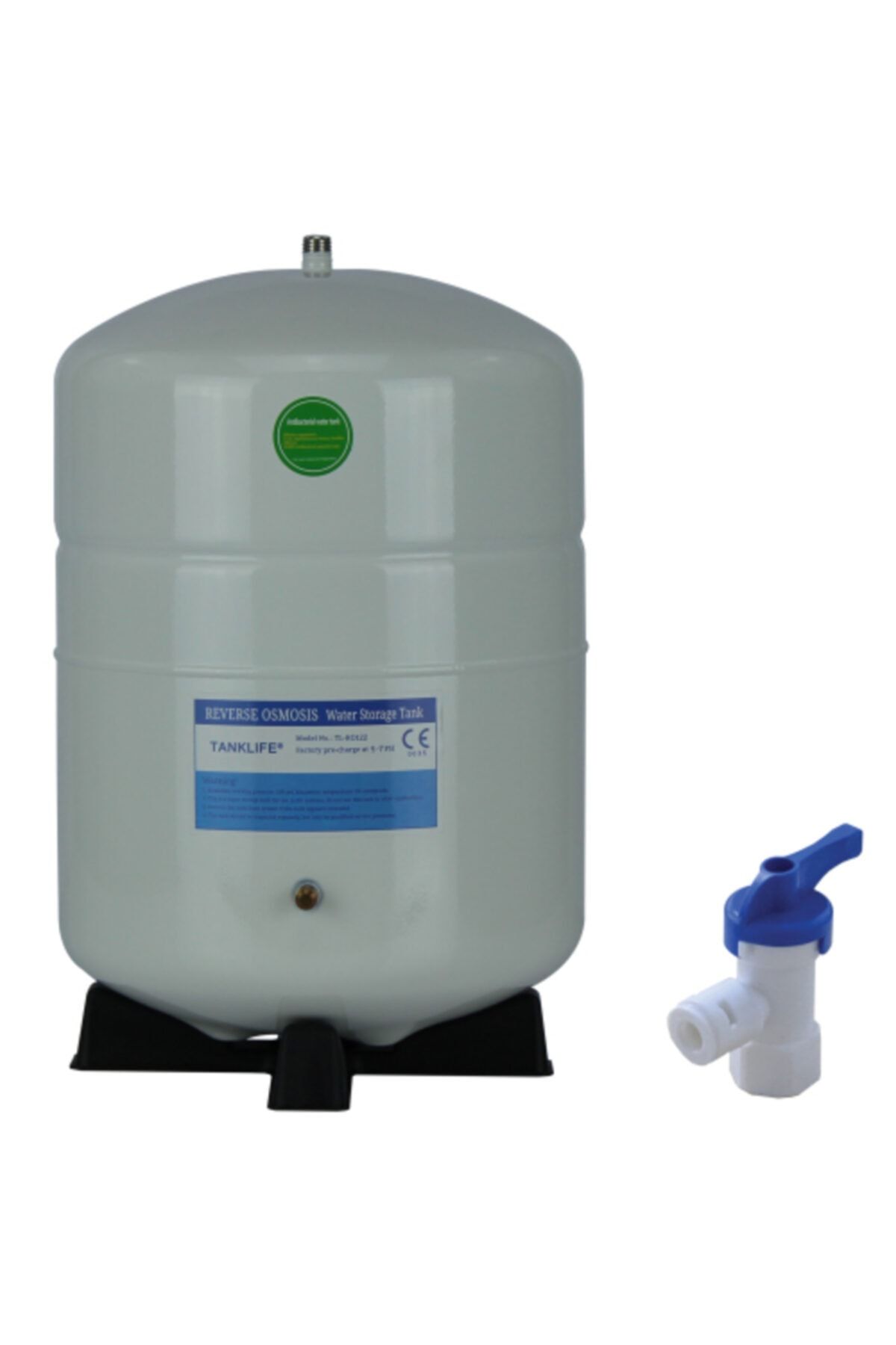 Alkalina Su Arıtma Cihazı 2.2 Galon (8 Litre) Metal Tank - Vana Dahil / Nsf Onay - Kaliteli Malzeme
