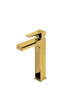 Aqua Çanak Tipi Yüksek Lavabo Bataryası Altın Image 0