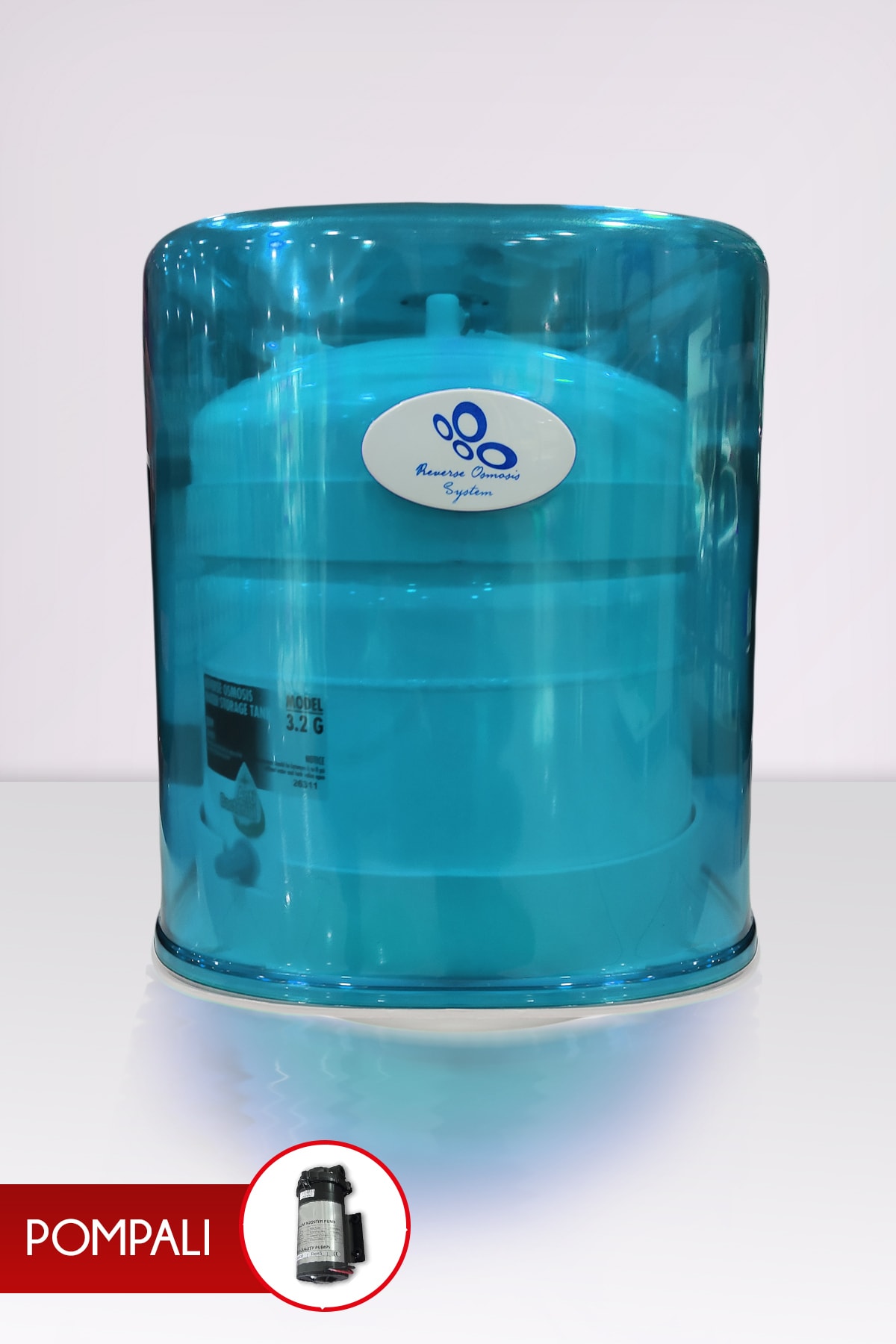 sulamingo Bora Turkuaz Tezgah Altı 12 Lt Pompalı Su Arıtma Cihazı