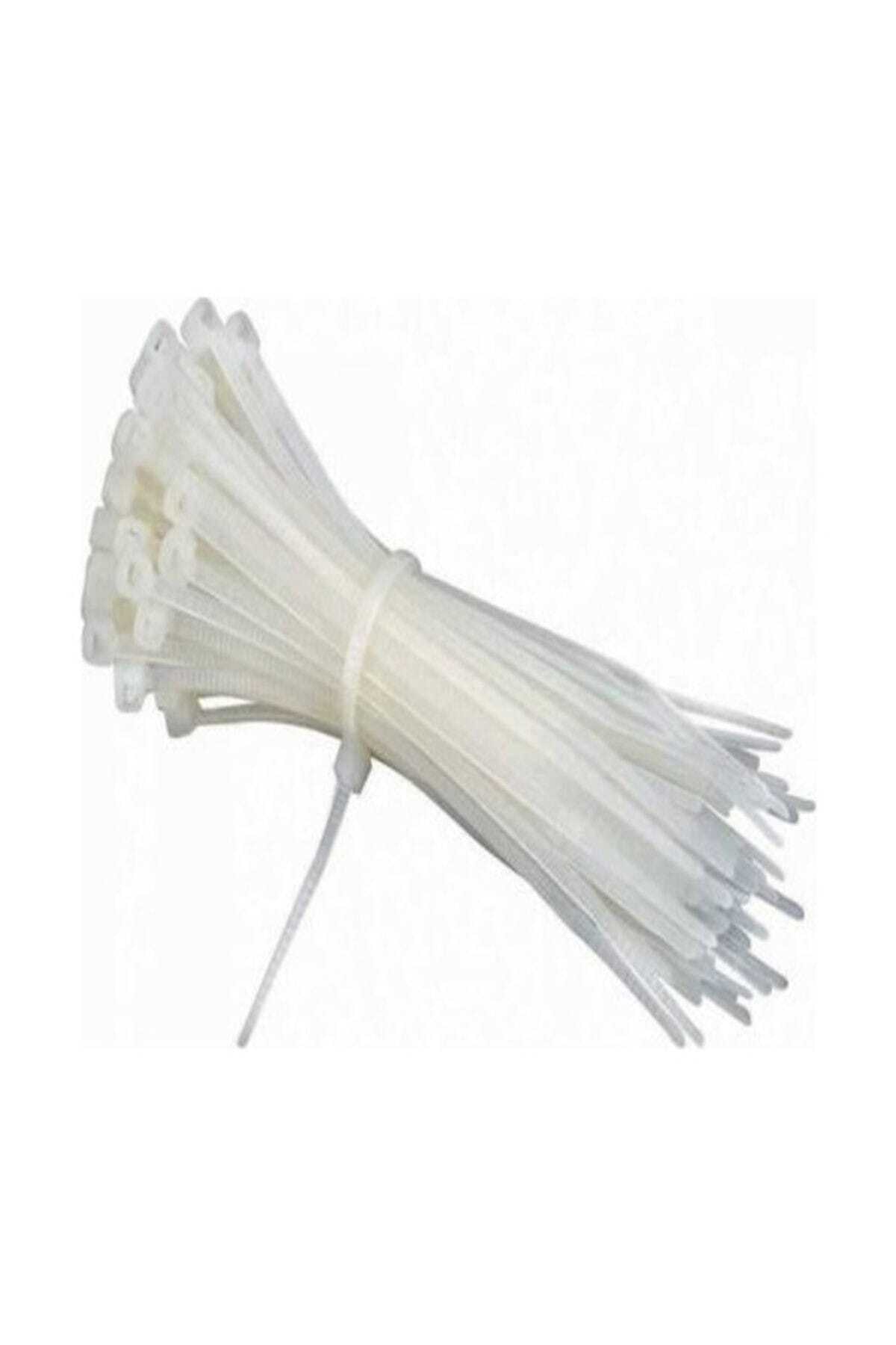 Meşem Cırtlı Plastik Kelepçe 3,6x370 100 Adet Beyaz