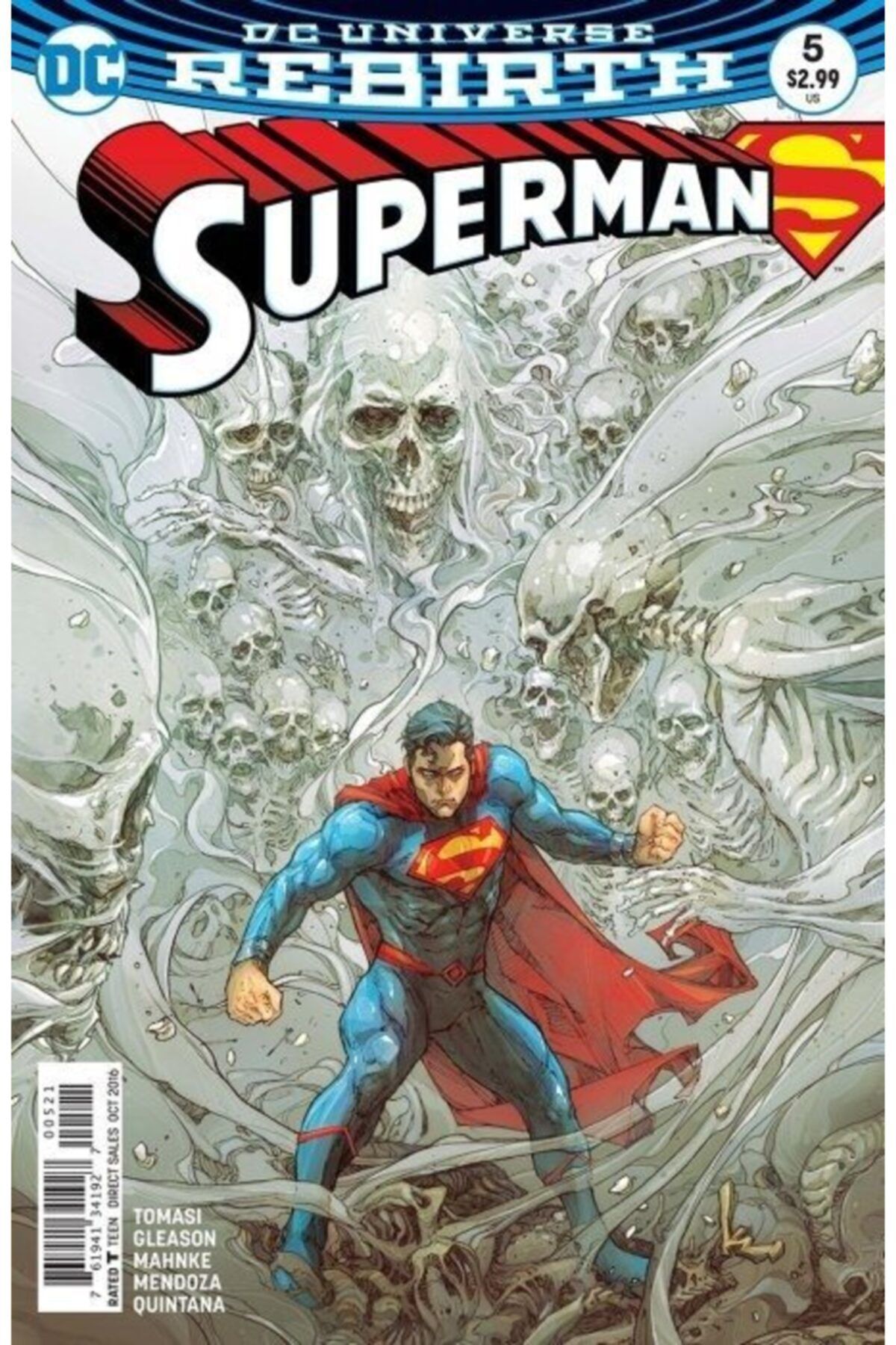 TM & DC ComicsWarner Bros Dc Universe Rebirth Superman 2016- #5 variant Edition Fasikül İngilizce Çizgi Roman