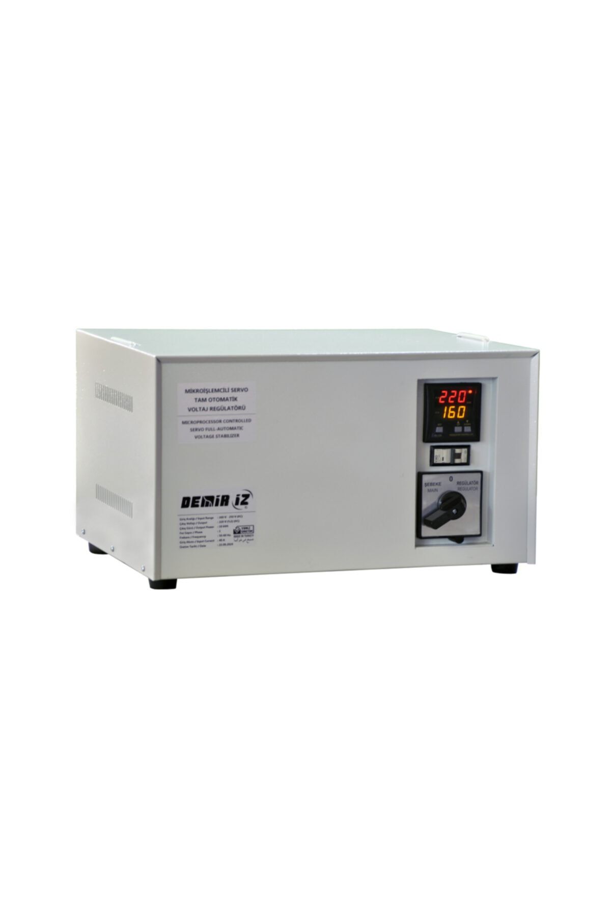 Demiriz Msr 15 (160 V - 250 V) 15 Kva Monofaze Tam Otomatik Servo Voltaj Regülatörü