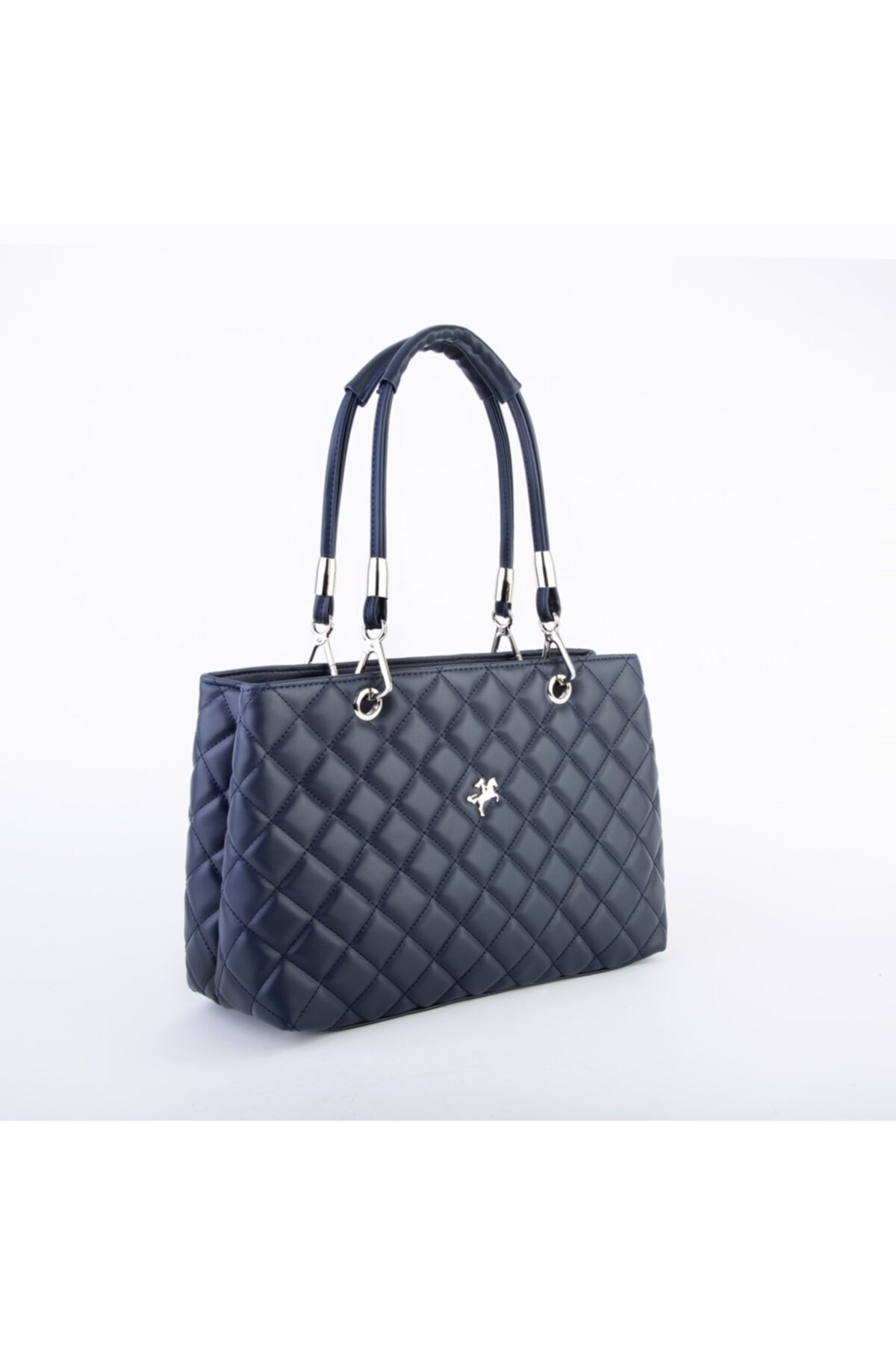 Nas Bag Women s Navy Blue Quilted Shoulder Bag Trendyol