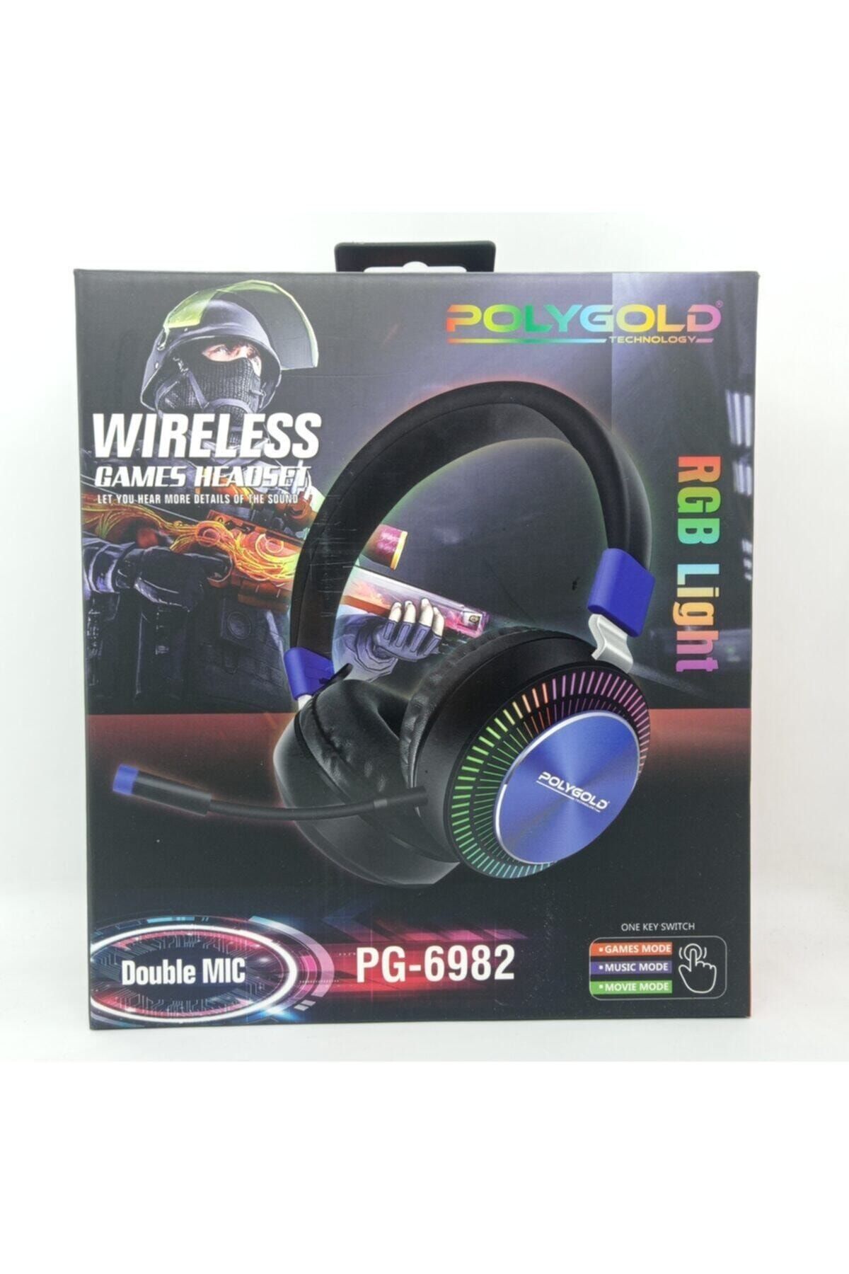 Evin Polygold Pg-6982 Rgb Bluetoothlu Oyuncu Kulaklığı