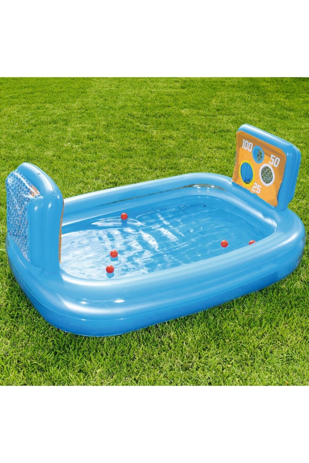 Muhcu Toys Çocuk Büyük Şişme Futbol Şut Oyun Havuzu 237x152x94 Cm