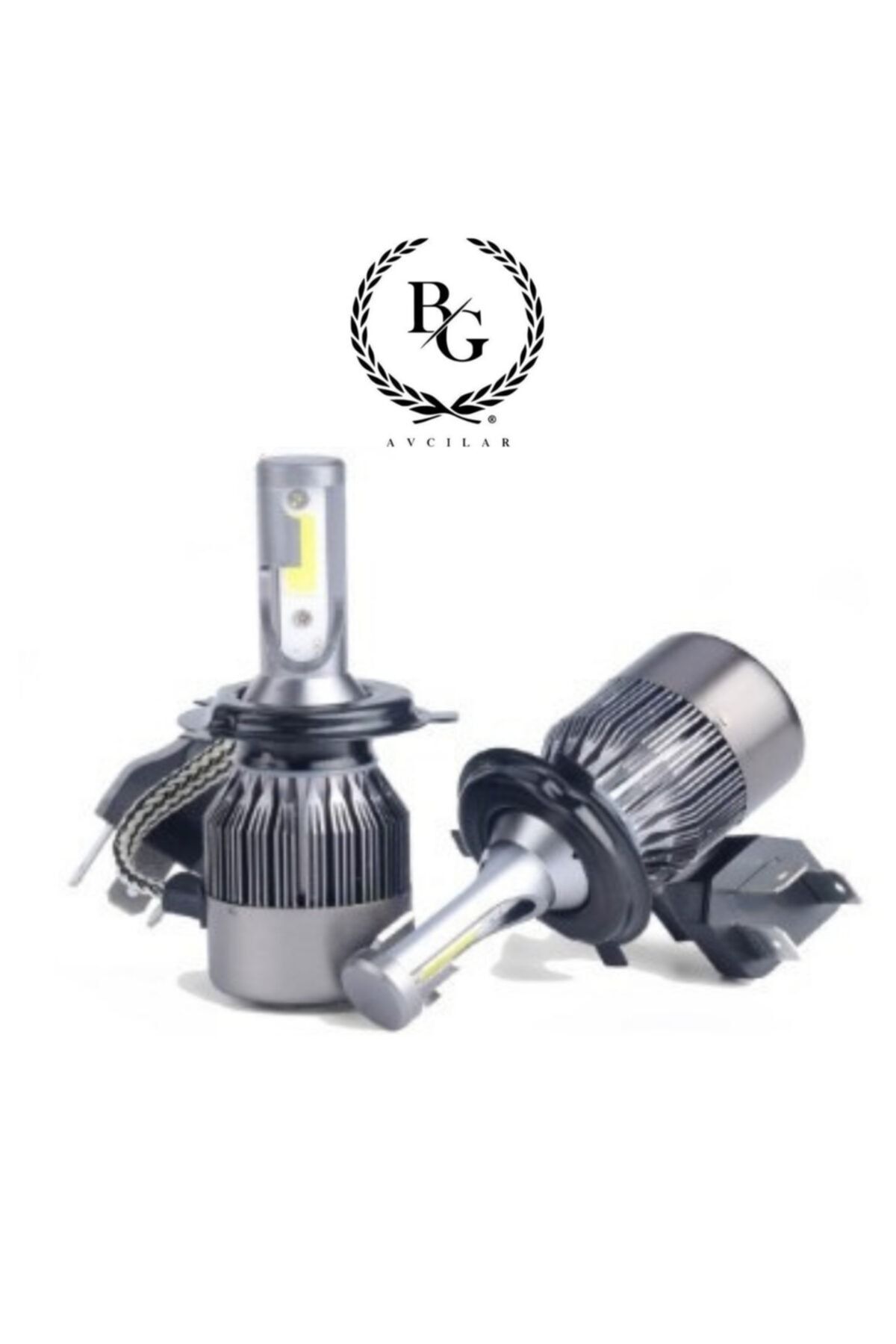 BoostZone Led Xenon Far Ampülü H4 Serisi 8000 Lümen 6000 Kelvin Güçlü Aydınlatma Sogutmalı Set