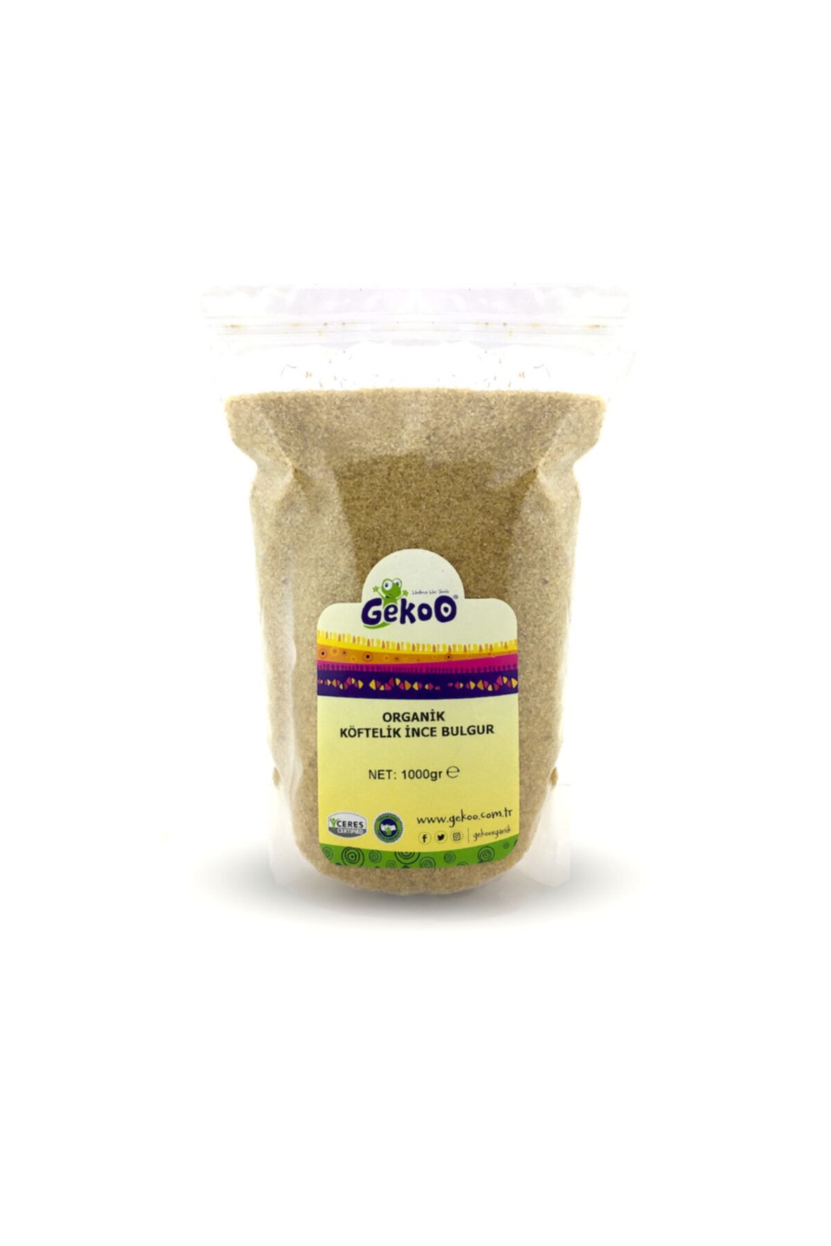 Gekoo Organik Köftelik Ince Bulgur 1000 G