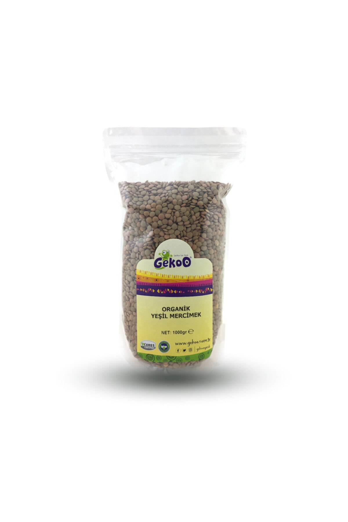 Gekoo Organik Yeşil Mercimek 1000 G