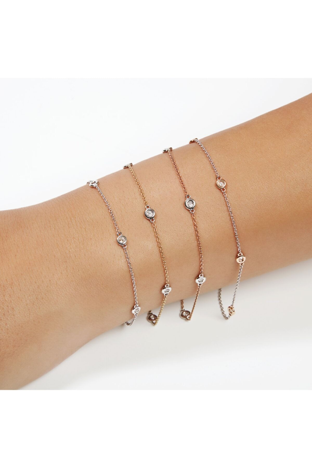 Clavis Jewelry Pırlanta Bezeli Zincir Bileklik (blz0752)