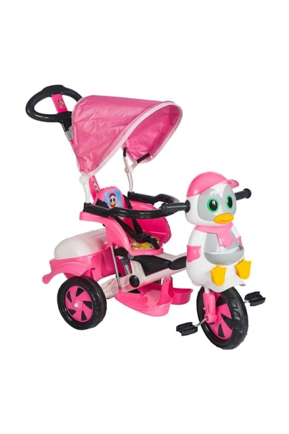 Holly Baby Poufi Penguen Ebeveyn Kontrollü Bisiklet Pembe