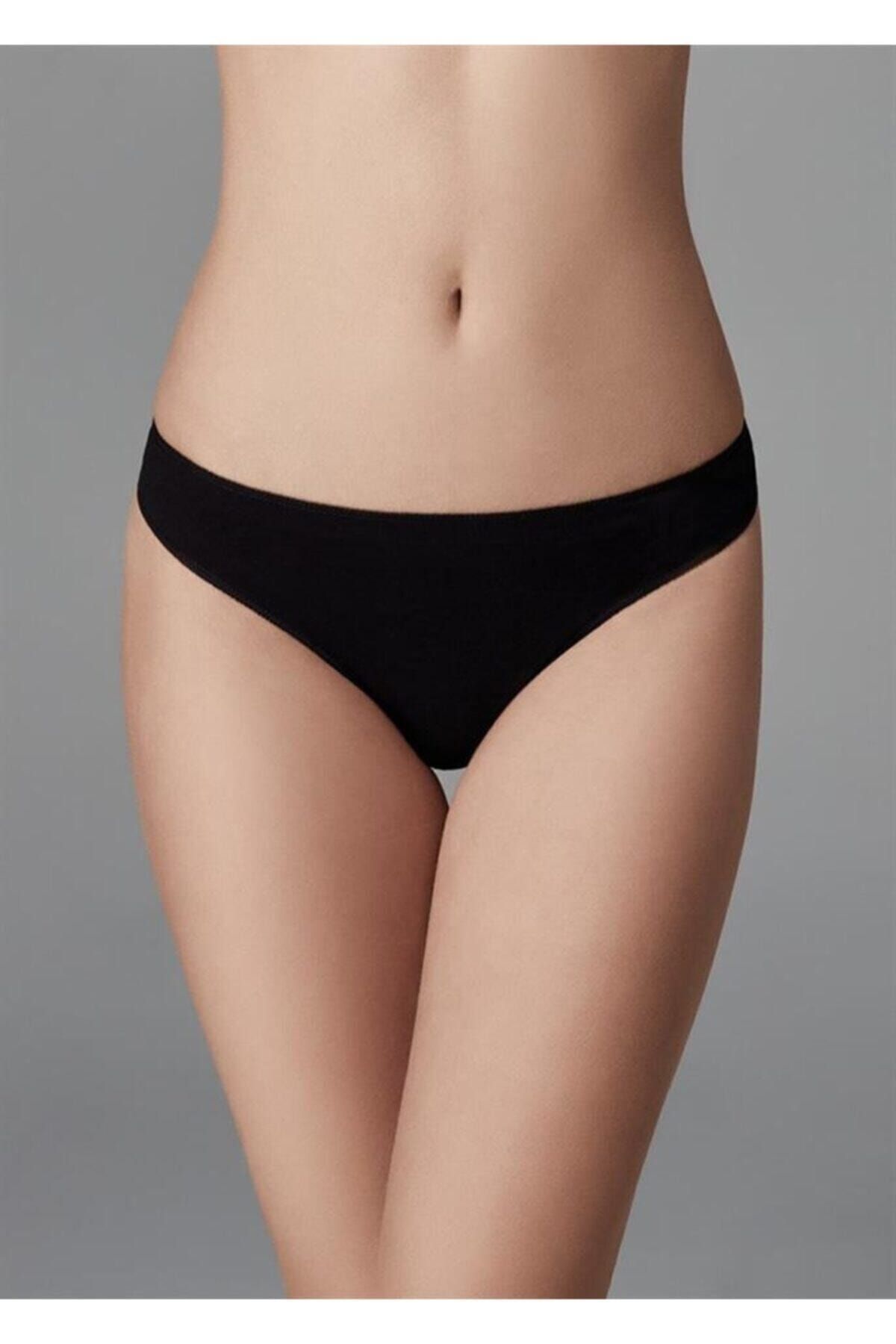 Eros Bayan Siyah Düşük Bel Slip Üçlü Paket Ersk730