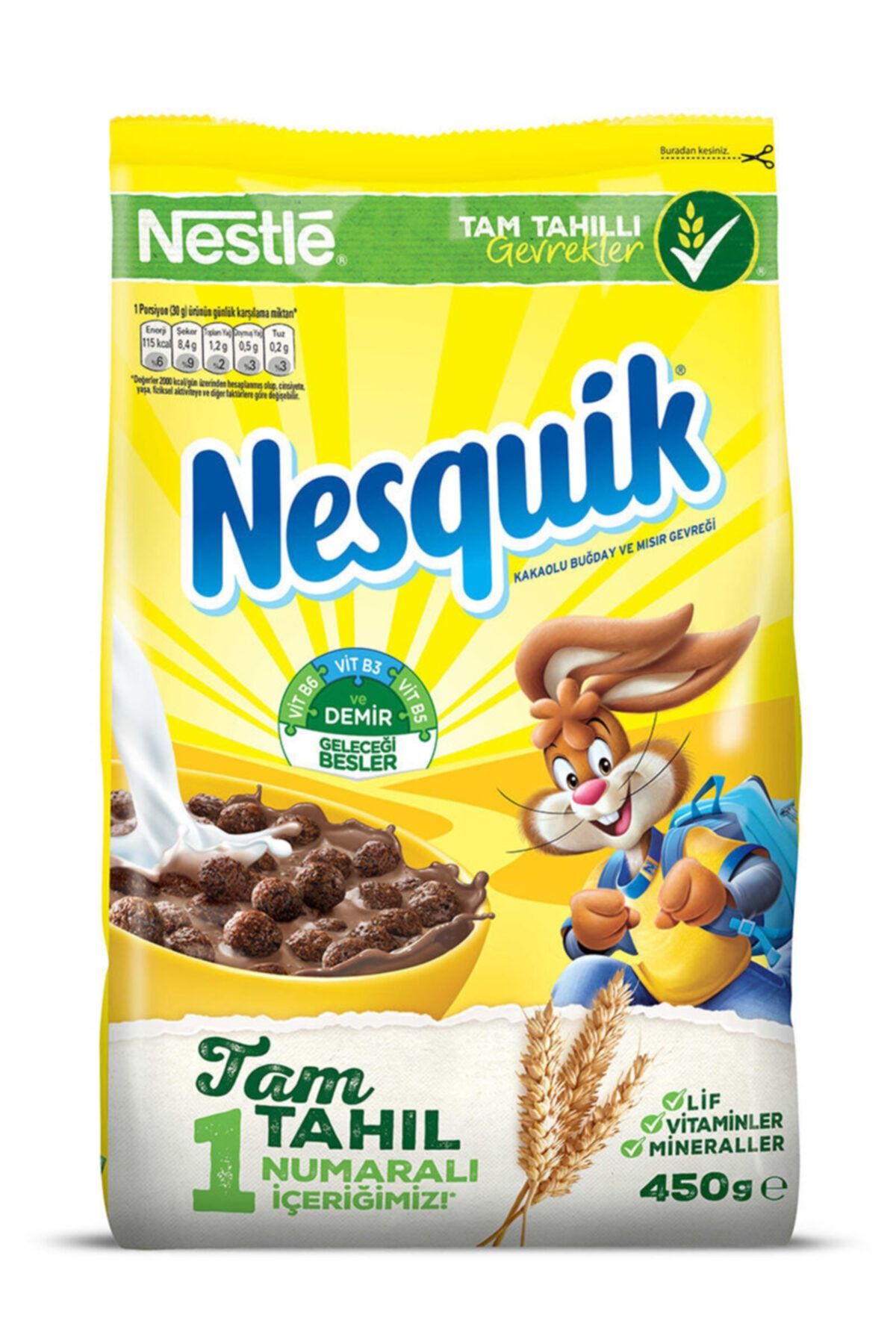 Nestle Nesquik Mısır Gevreği 450 Gr X 3 Adet