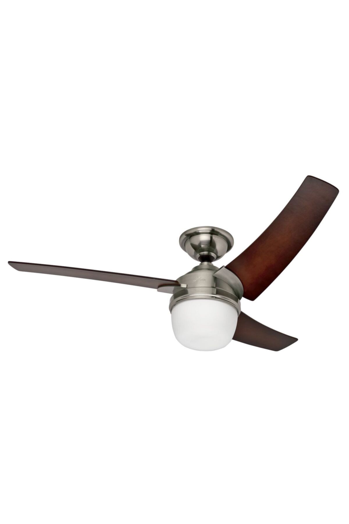 Hunter Fan Eurus Fırçalanmış Nikel 137 cm Aydınlatmalı Tavan Vantilatörü