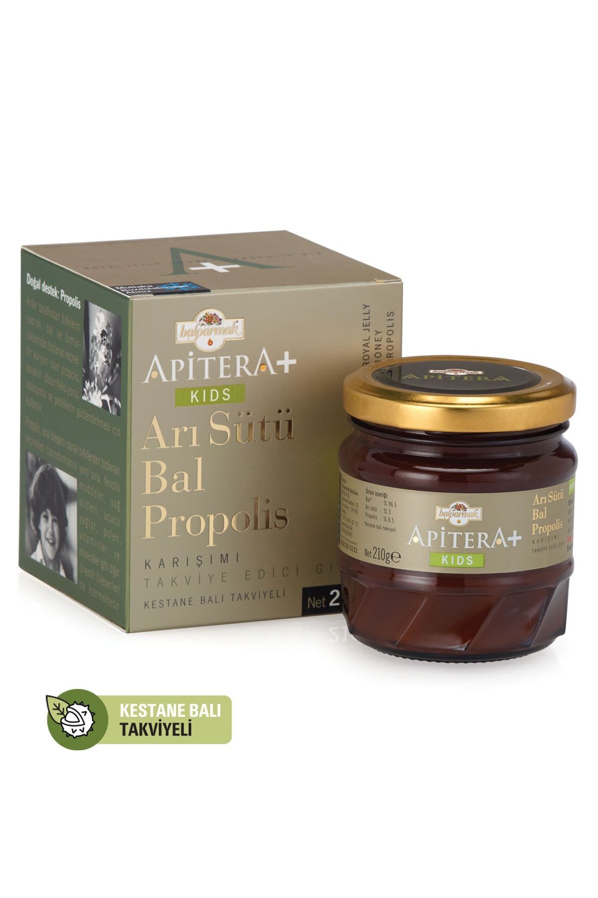 Balparmak Apitera+ Kids (Arısütü-Bal-Propolis) 210 g