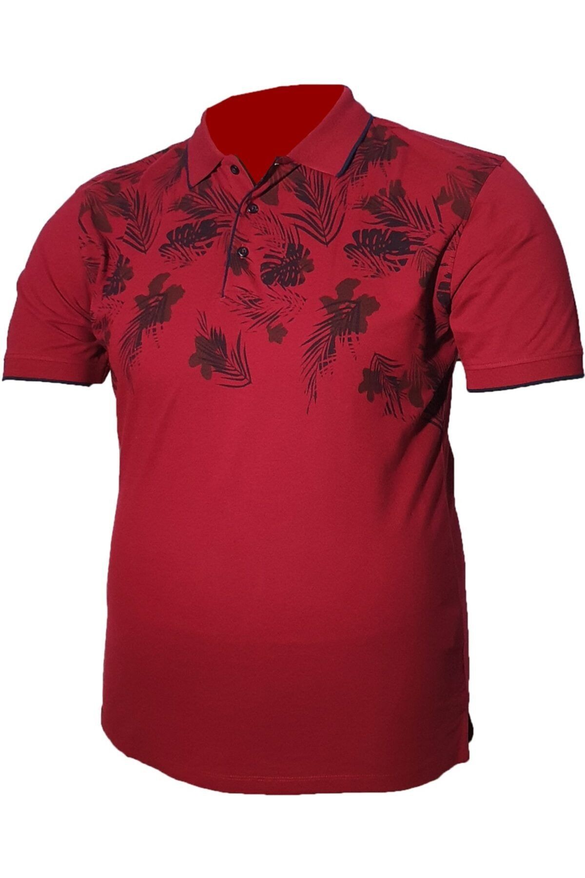 Dio Rise Büyük Beden Baskılı Polo Yaka T-shirt