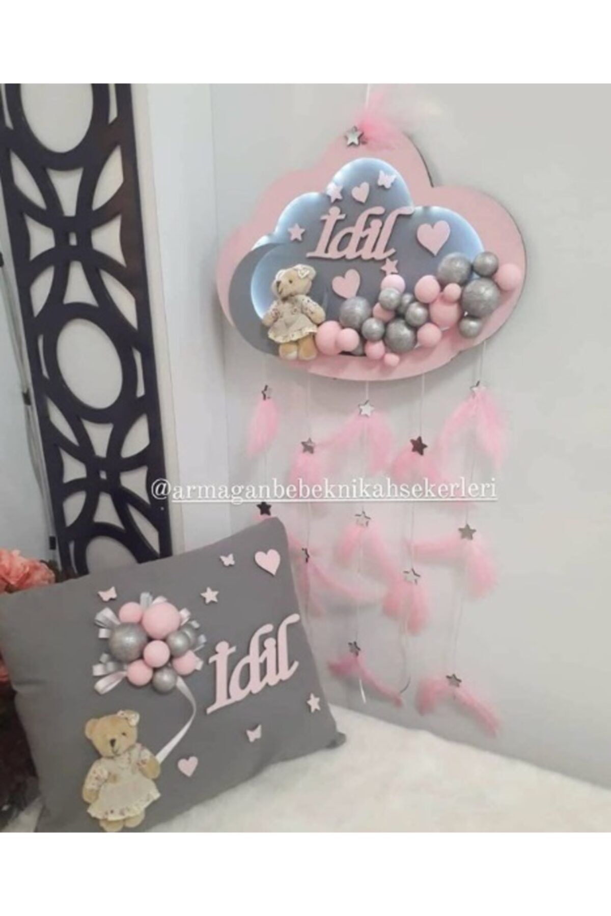 armagan bebek nikah sekeri bebek kapi susu yastik bubble tasarim led isikli fiyati yorumlari trendyol