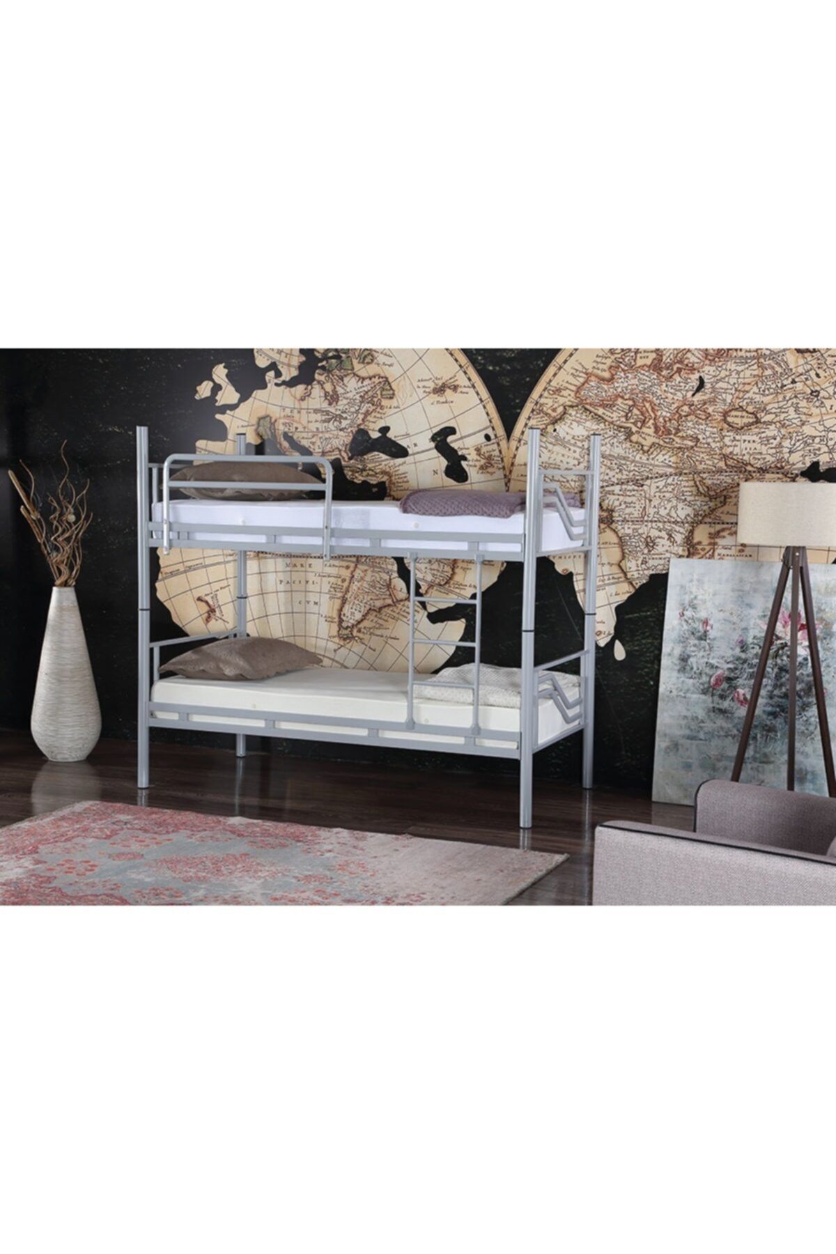 RANZACI Solid Ranza Genç Çocuk Yatak Odası Metal Ranza Ve Karyola 90x190