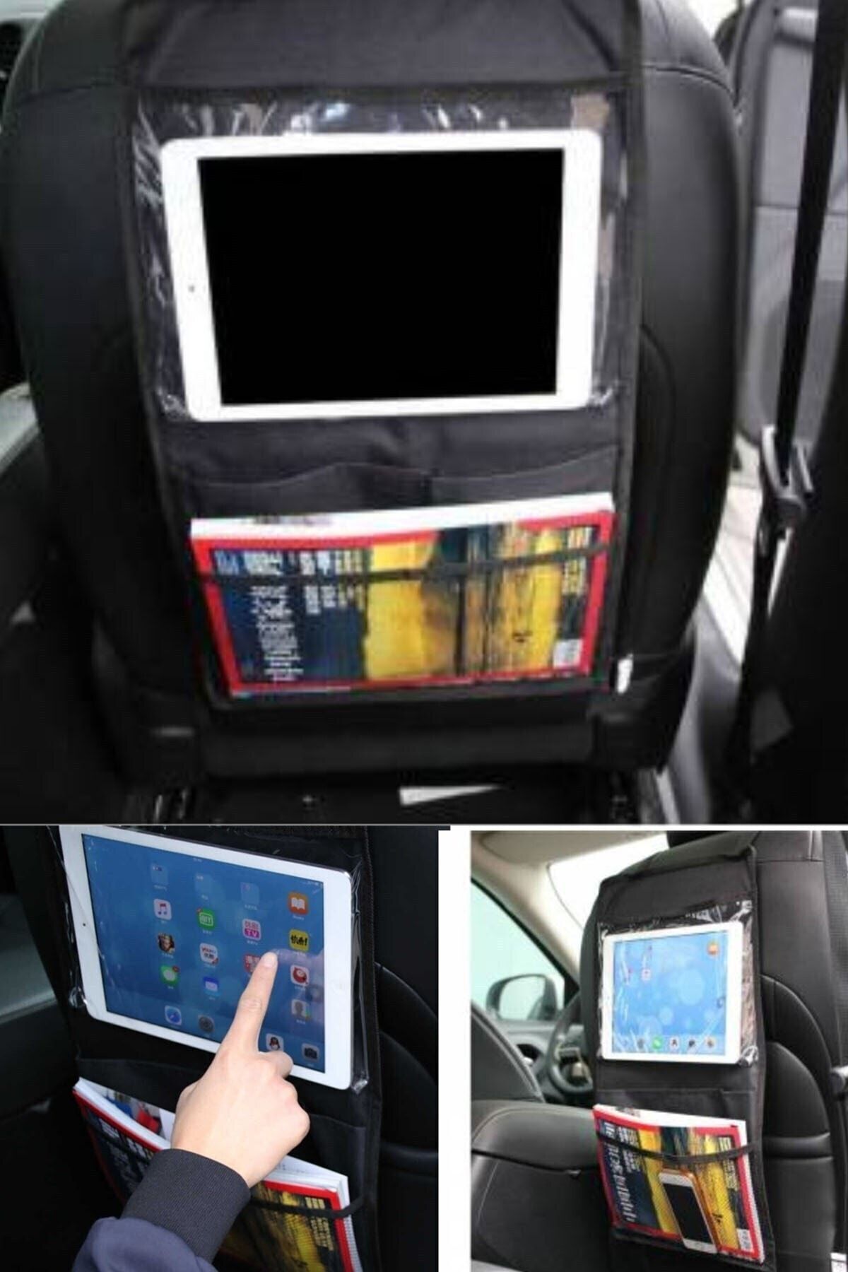 ulbay home collection Araç Koltuk Arkası Düzenleyici Tablet Organizer
