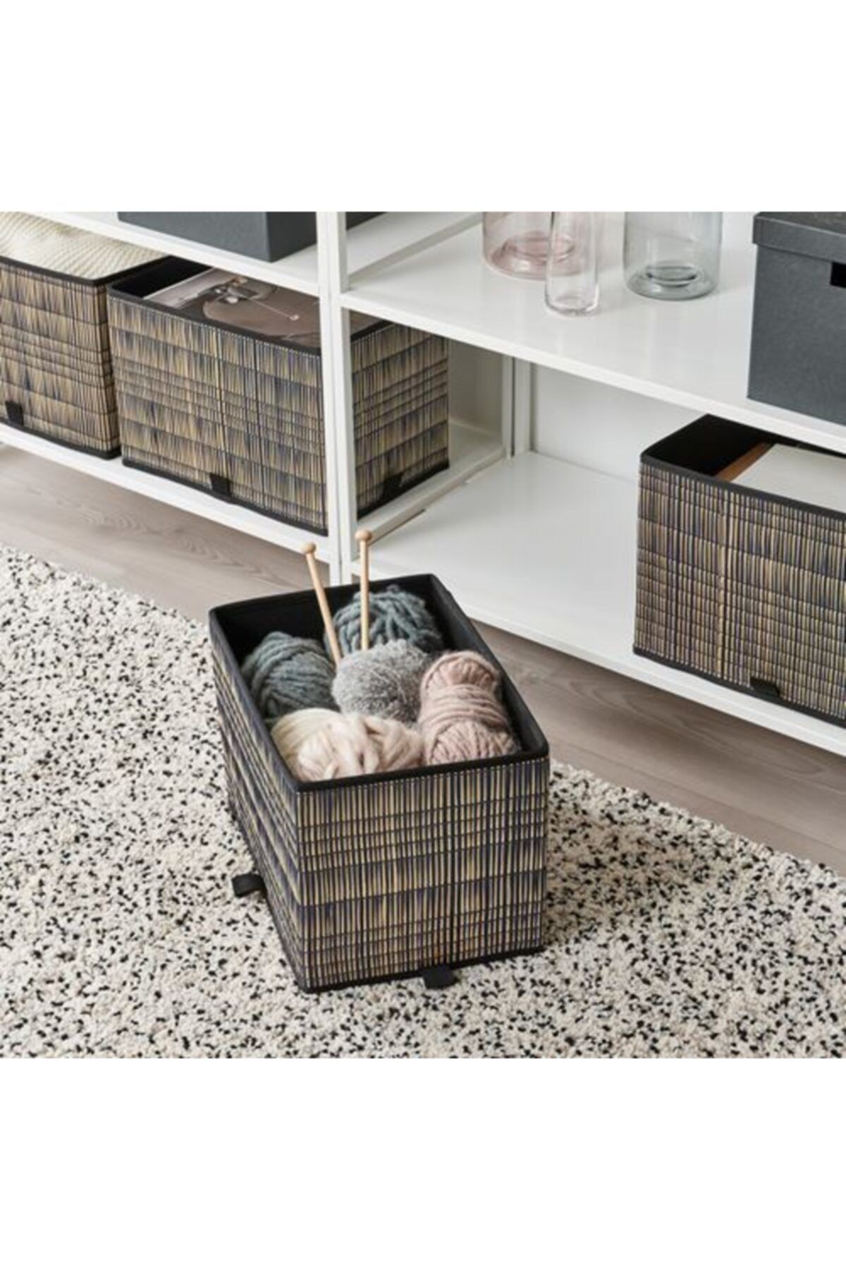 ikea duzenleyici kutu sepet meridyendukkan 25x35x25 cm deniz sazi cok amacli fiyati yorumlari trendyol
