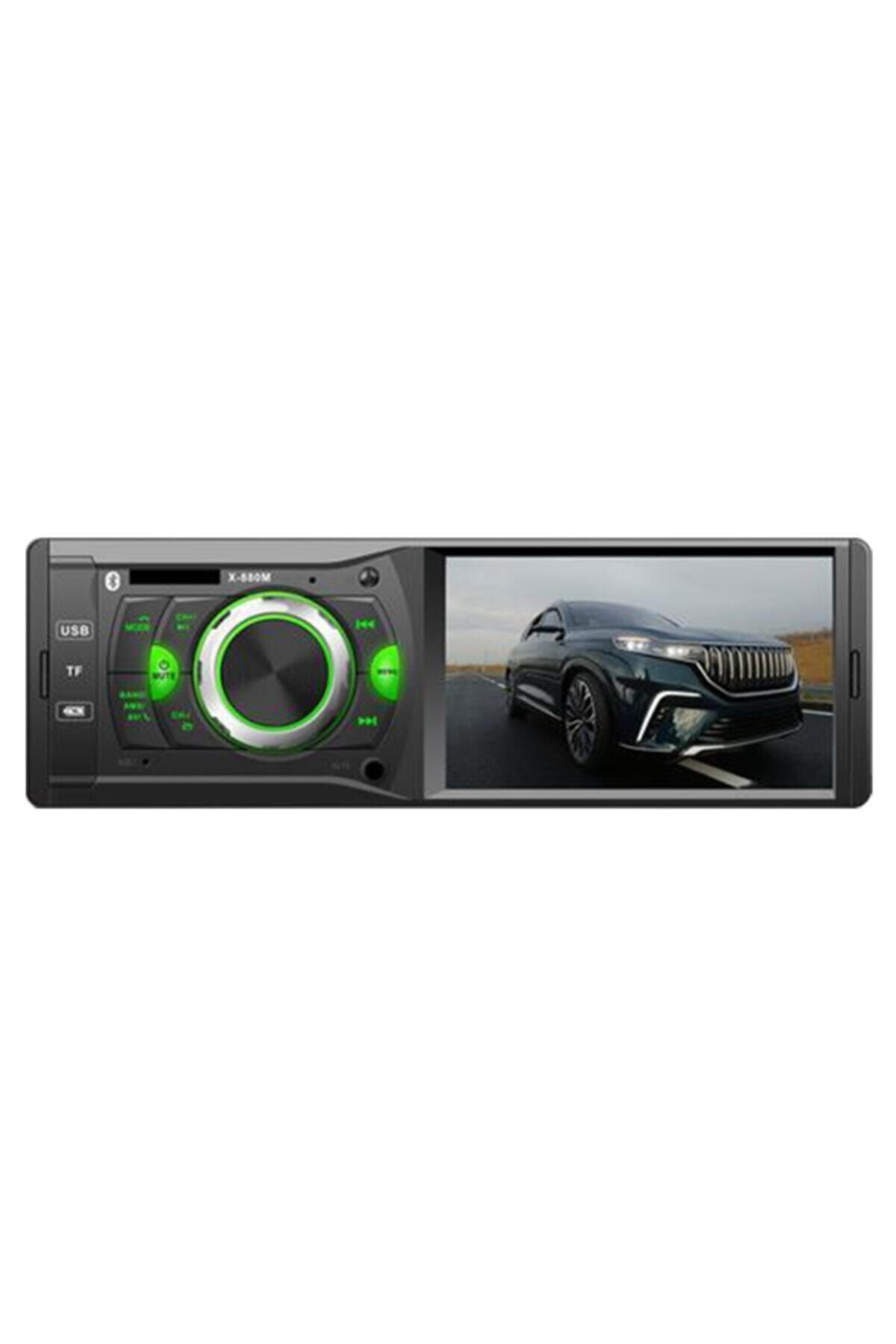 OEM For-x X-880bt 4 Inç Usb/sd/mmc/bluetooth Destekli Ekranlı Mekaniksiz Oto Teyp