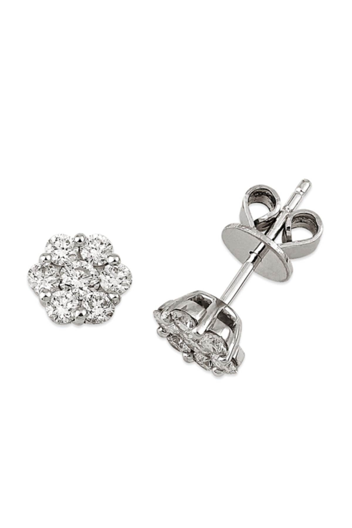 Barok Diamond Pırlantalı Küpe 0.72ct 18 Ayar