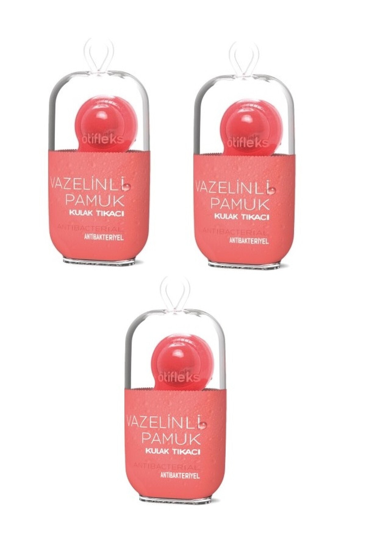 OTİFLEKS Hassas Vazelinli Pamuklu Kulak Tıkacı 4'lü 3 Adet