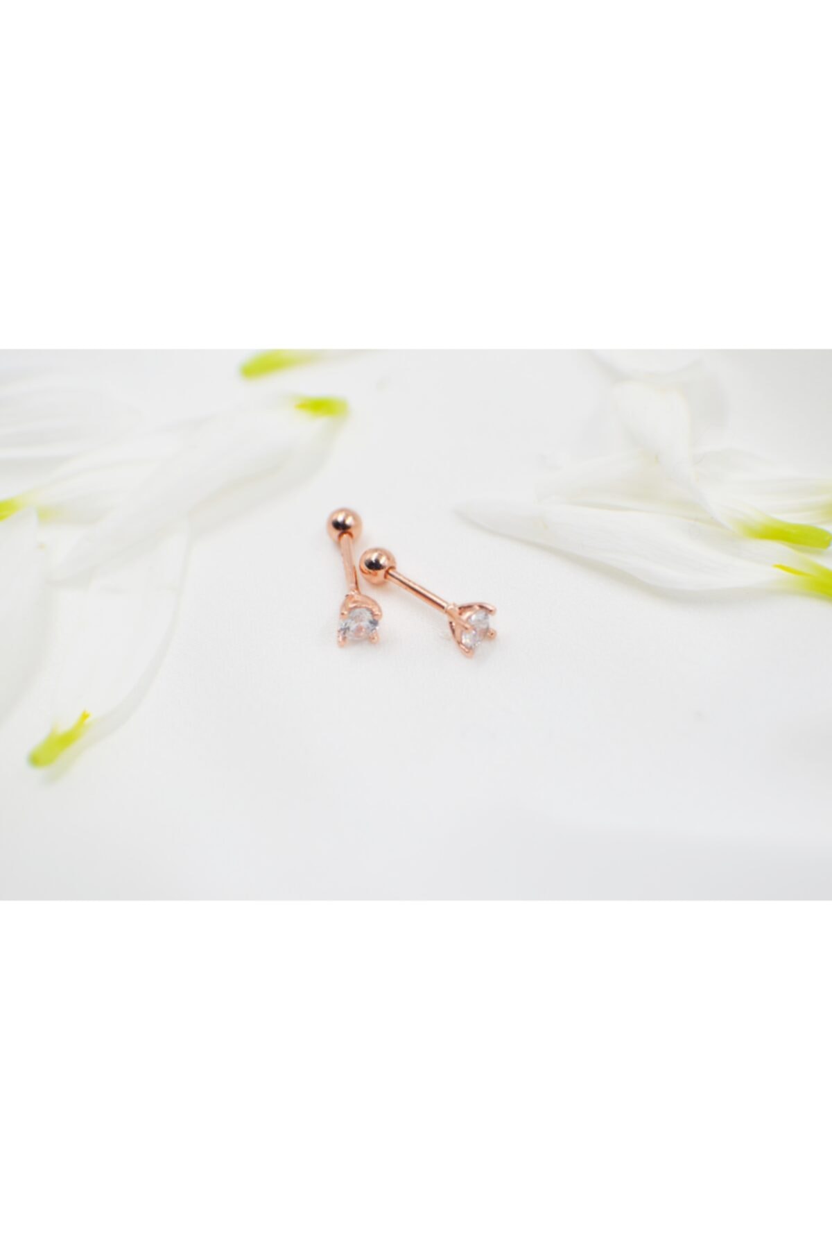 Minimalist Tektaş Tragus Piercng Küpe Minimal