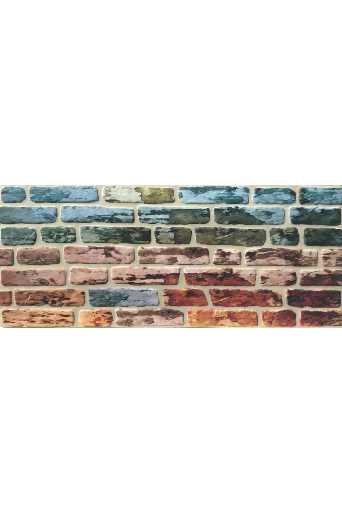 THERMOSİDİNG Eskiltme Tuğla Uv Baskılı Strafor Köpük Duvar Kaplama Paneli 10adet (50X120X3CM)(ET010)