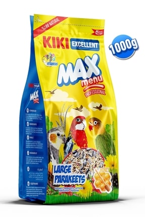 Kuş Max Menu Large Parakeets Büyük Pareket Yemi 1000 Gr. Kb307 Image 0