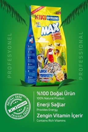 Kuş Max Menu Large Parakeets Büyük Pareket Yemi 1000 Gr. Kb307 Image 2