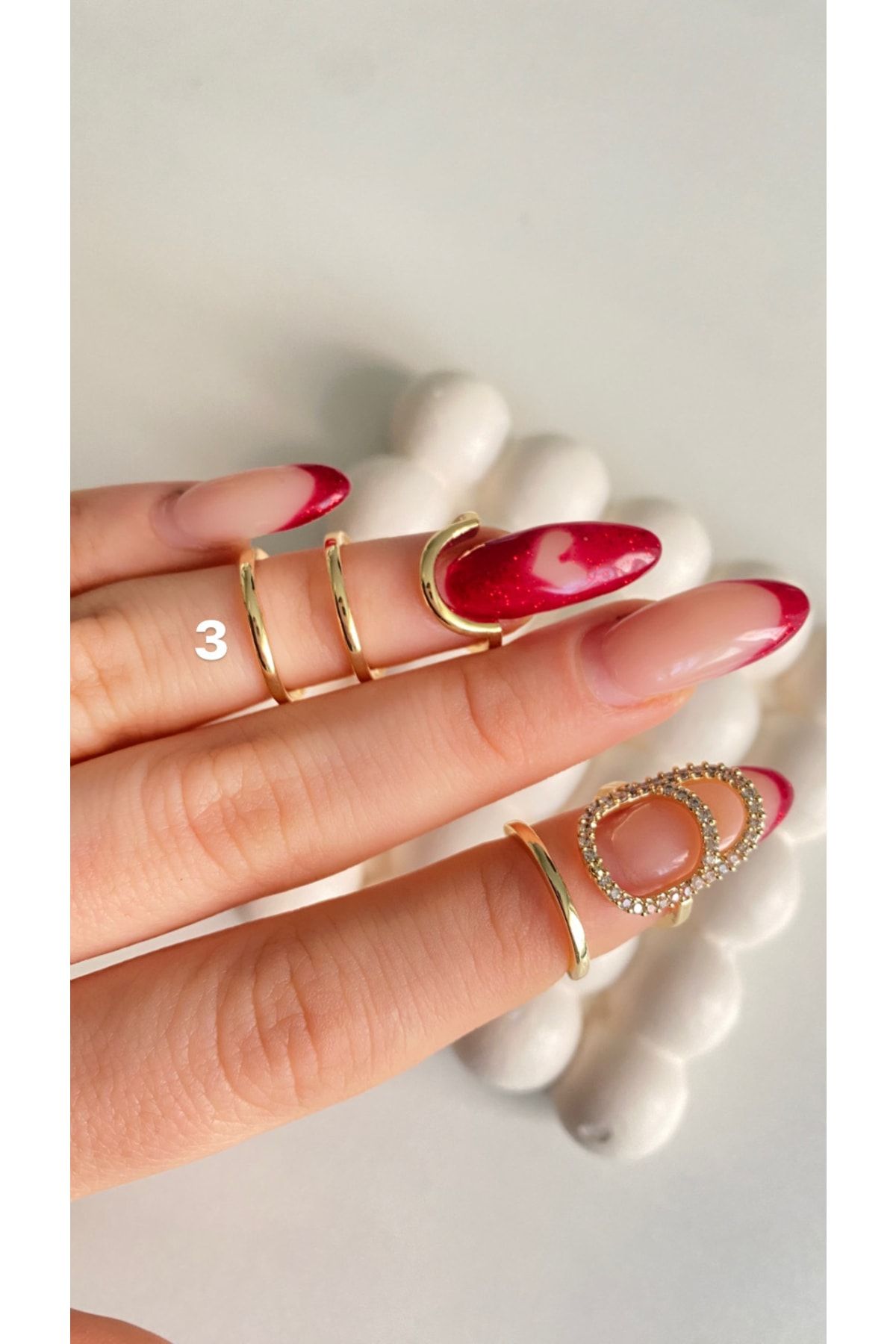 Gold finger online nail rings