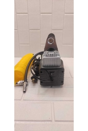 Araç Oto Lastik Şişirme Kompresörü Hava Pompası Metal Çift Silindirli Profosyonel Çantalı Image 1