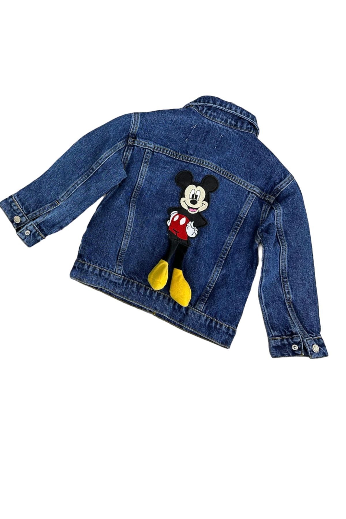 Mickey mouse denim jacket gap hotsell