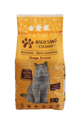 Portakal Kokulu Kedi Kumu İnce Taneli Bentonit 5 Lt Image 0